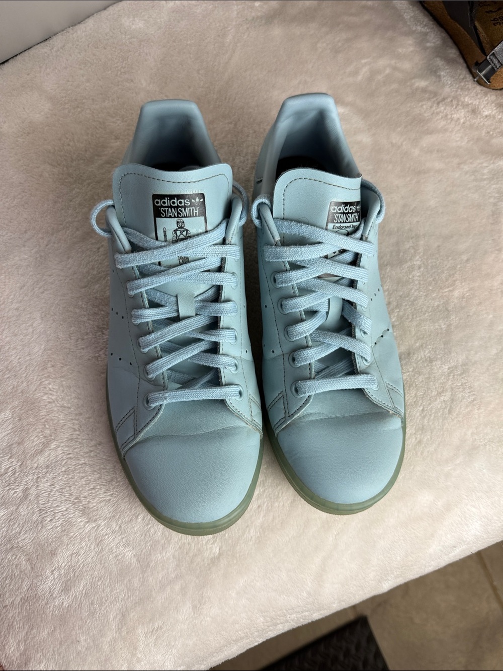 Adidas Stan Smith x Star Wars Boba Fett Sneakers Light Blue Grey GX6777 Men's 9